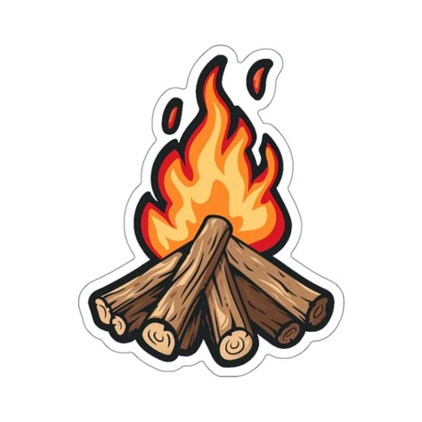 Campfire Sticker