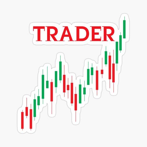 Trader Candlestick Chart Sticker ā Celebrate Your Trading Passion