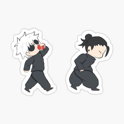 Chibi Anime Duo Sticker β Cute & Fun Design π¨β¨