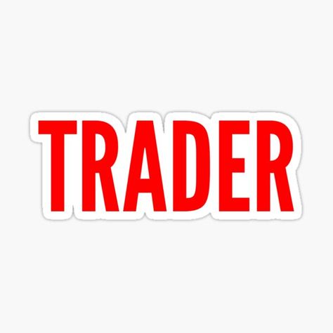Bold TRADER Sticker