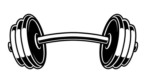 Classic Barbell Sticker 🏋️