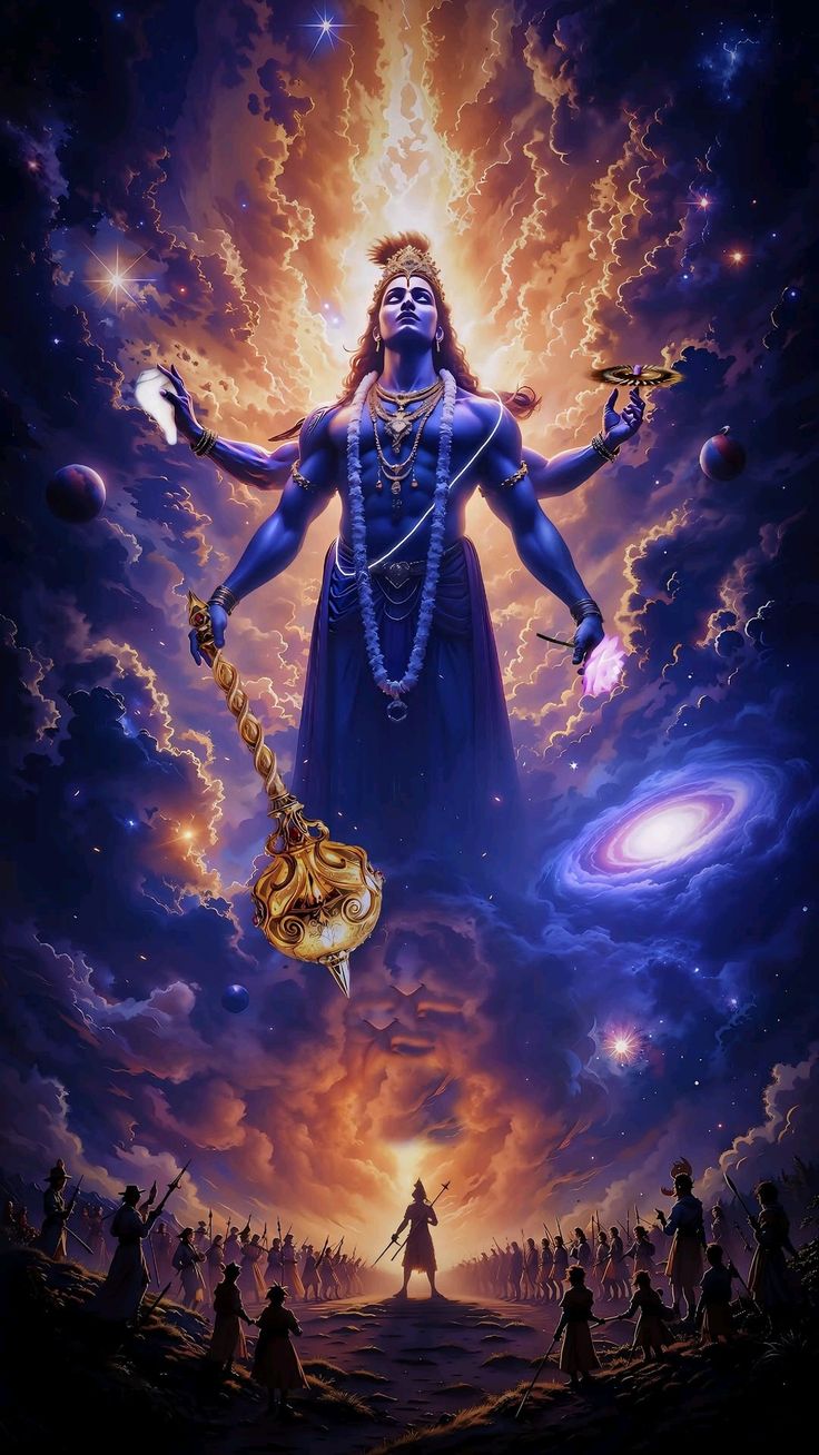 Lord Vishnu A4 Size Wallpaper