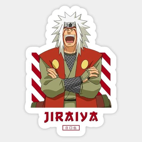 Jiraiya Laughing Sticker – Legendary Ninja Edition 🌀✨