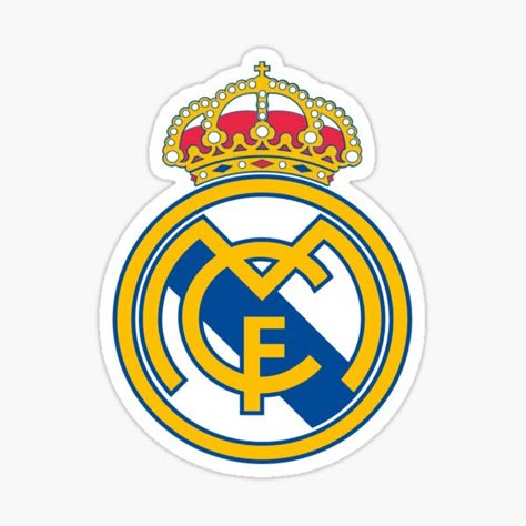 Real Madrid Logo Sticker – Iconic Club Crest ⚡