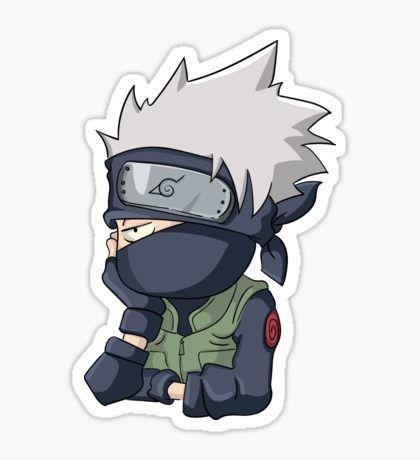 Kakashi Hatake Chibi Sticker β Anime Cartoon Design ποΈπ