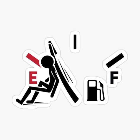 Funny Fuel Gauge Sticker