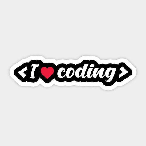 I ❤️ Coding Sticker