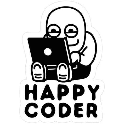 Happy Coder Sticker