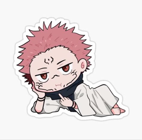 Sukuna Chibi Sticker – Jujutsu Kaisen Design