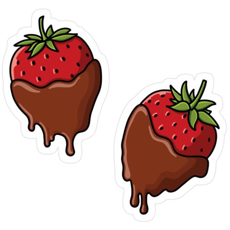 Chocolate Covered Strawberry Sticker