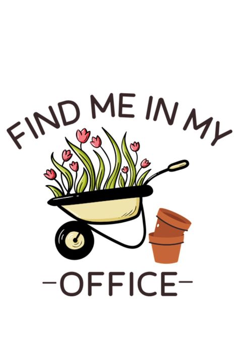 Find Me in My Office Gardening Sticker ๐ธ๐ฟ
