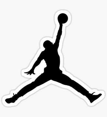 Air Jump Sneaker Sticker – Iconic Basketball Design