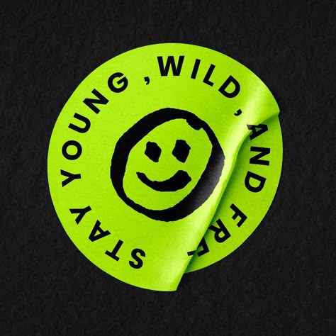 Stay Young, Wild, and Free Sticker