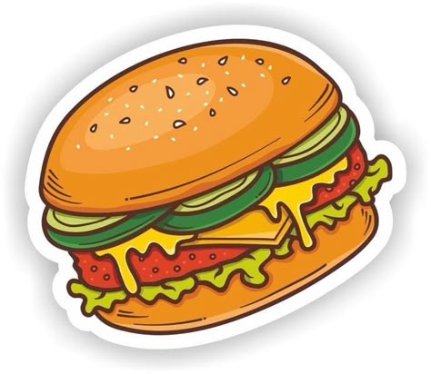 Juicy Burger Sticker πβ¨