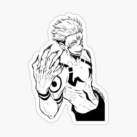 Sukuna Anime Sticker β‘π₯