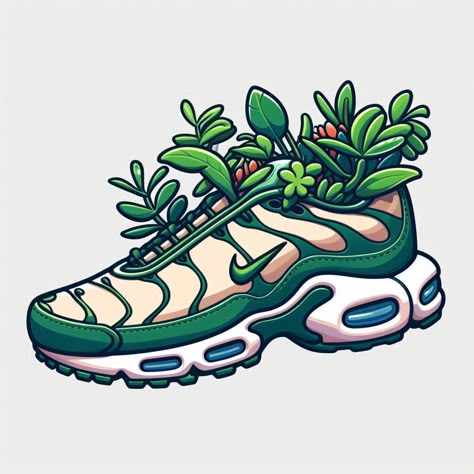 Botanical Sneaker Sticker – Nature Meets Streetwear