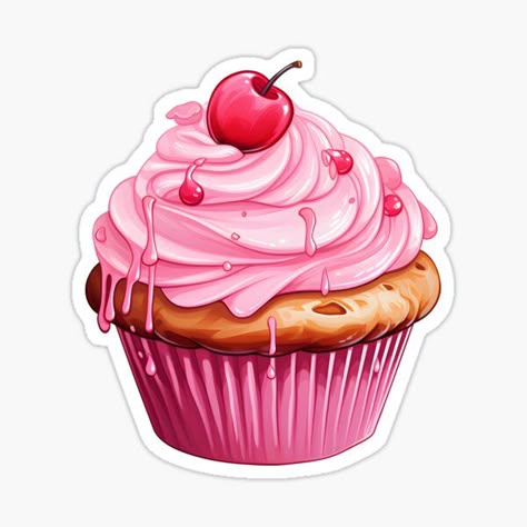 Cherry Cupcake Sticker π§ππ