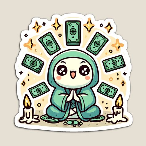 “Money Blessing” Cute Quote Sticker 🌟