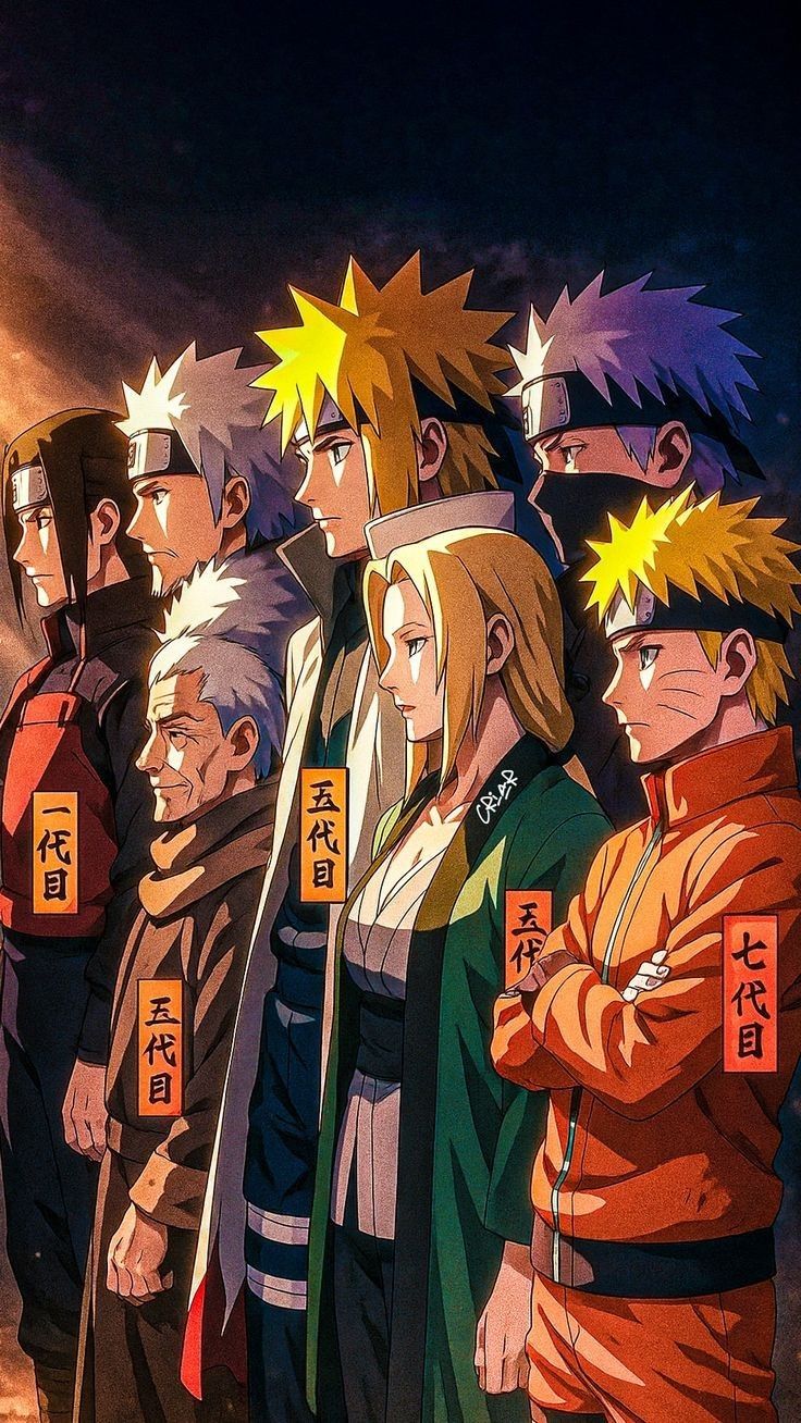 "Legends of the Hokage" π₯π A4 Size Wallpaper