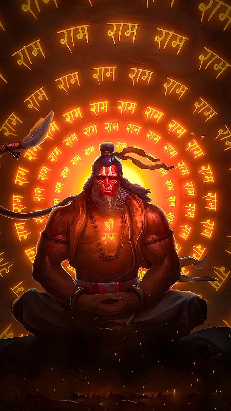 Lord Hanuman A4 Size Wallpaper