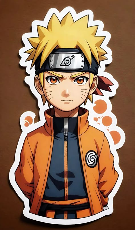 Naruto Uzumaki Determined Pose Sticker – Anime Inspired 🍥🔥