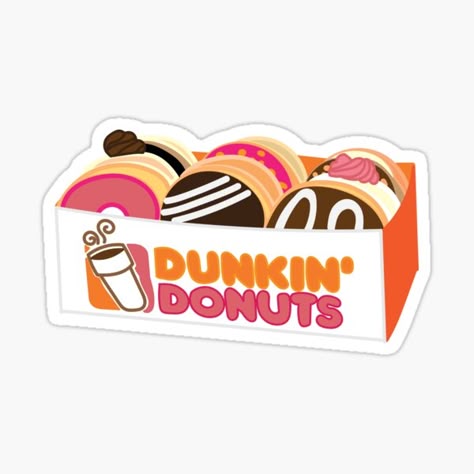 Dunkin’ Donuts Box Sticker 🍩☕✨