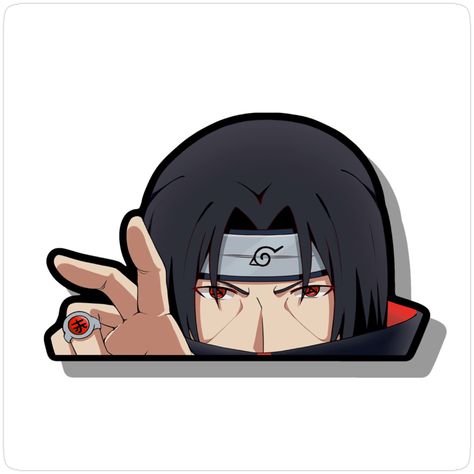Ninja Clan Red-Eyed Warrior Sticker - Anime