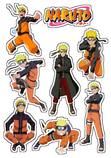 Naruto Uzumaki Sticker Sheet β Anime Vinyl Collection π₯π₯