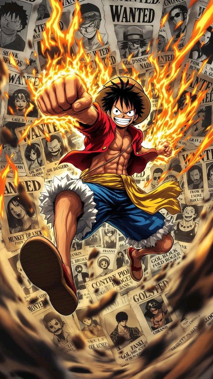 Straw Hat Pirate  A4 Size Wallpaper