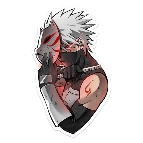 Masked Ninja Warrior Vinyl Sticker – Stylish & Durable ⚔️