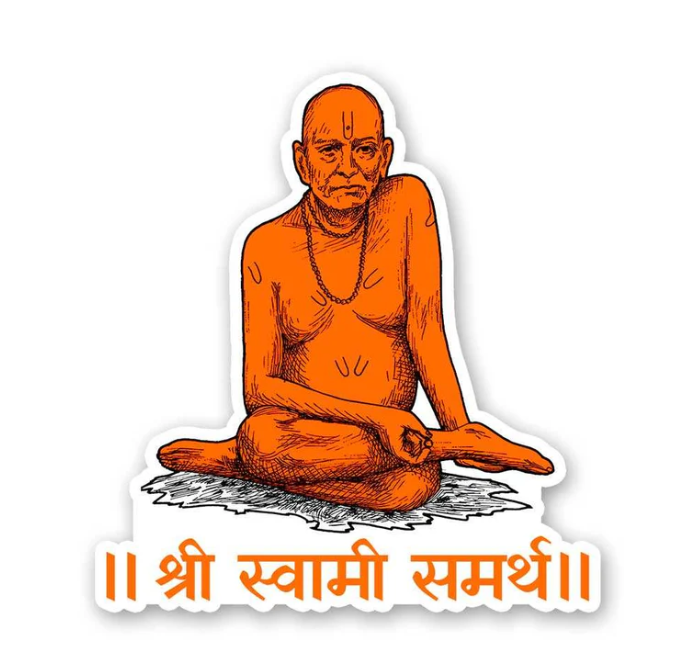 श्री स्वामी समर्थ Sticker – A Divine Tribute to the Revered Saint