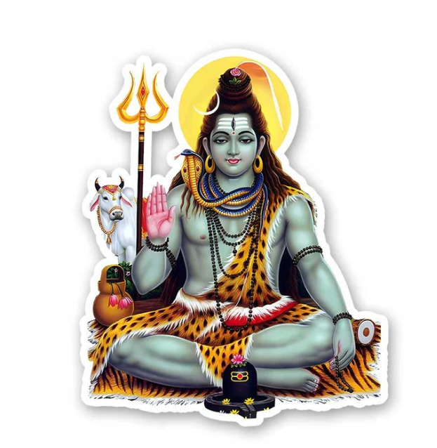 Lord Shiva Sticker – The Supreme Destroyer and Transformer