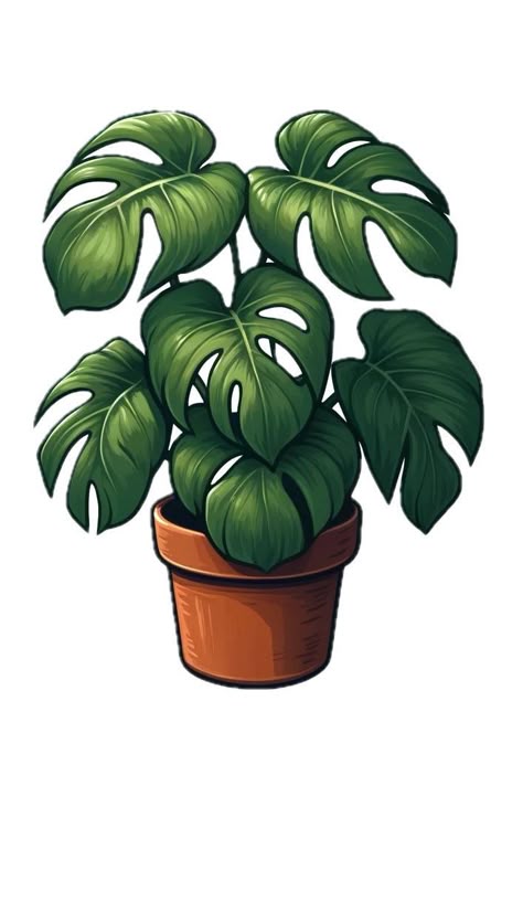Monstera Plant Sticker πΏ