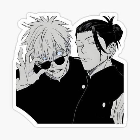 Gojo & Geto Sticker – Jujutsu Kaisen Duo Design