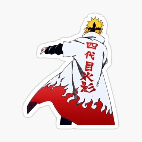 Minato Namikaze (Fourth Hokage) Cartoon Sticker