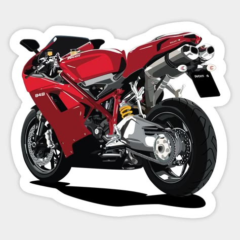 Ducati 848 Sportbike Sticker