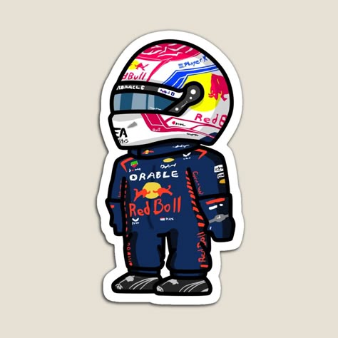 Red Bull Racing Driver Sticker – F1 Inspired Design