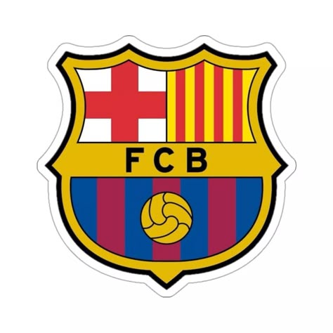 FC Barcelona Logo Sticker – Show Your Barça Pride! 🔵🔴