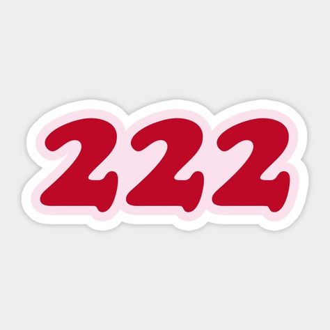222 Angel Number Sticker π