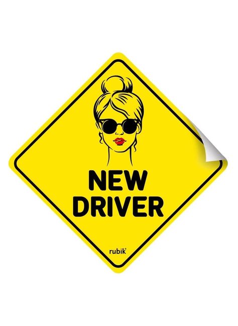 New Driver Sticker – Female Driver Edition