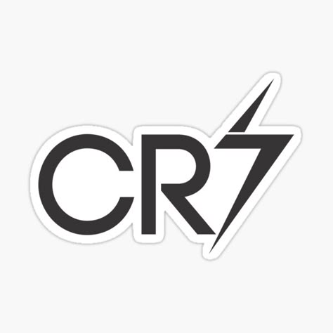 CR7 Logo Sticker – For Cristiano Ronaldo Fans ⚡