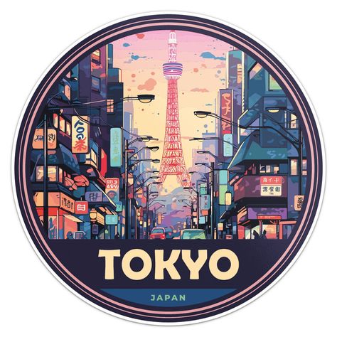 Tokyo Japan Sticker – City of Lights & Culture!
