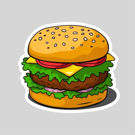 Juicy Burger Sticker π
