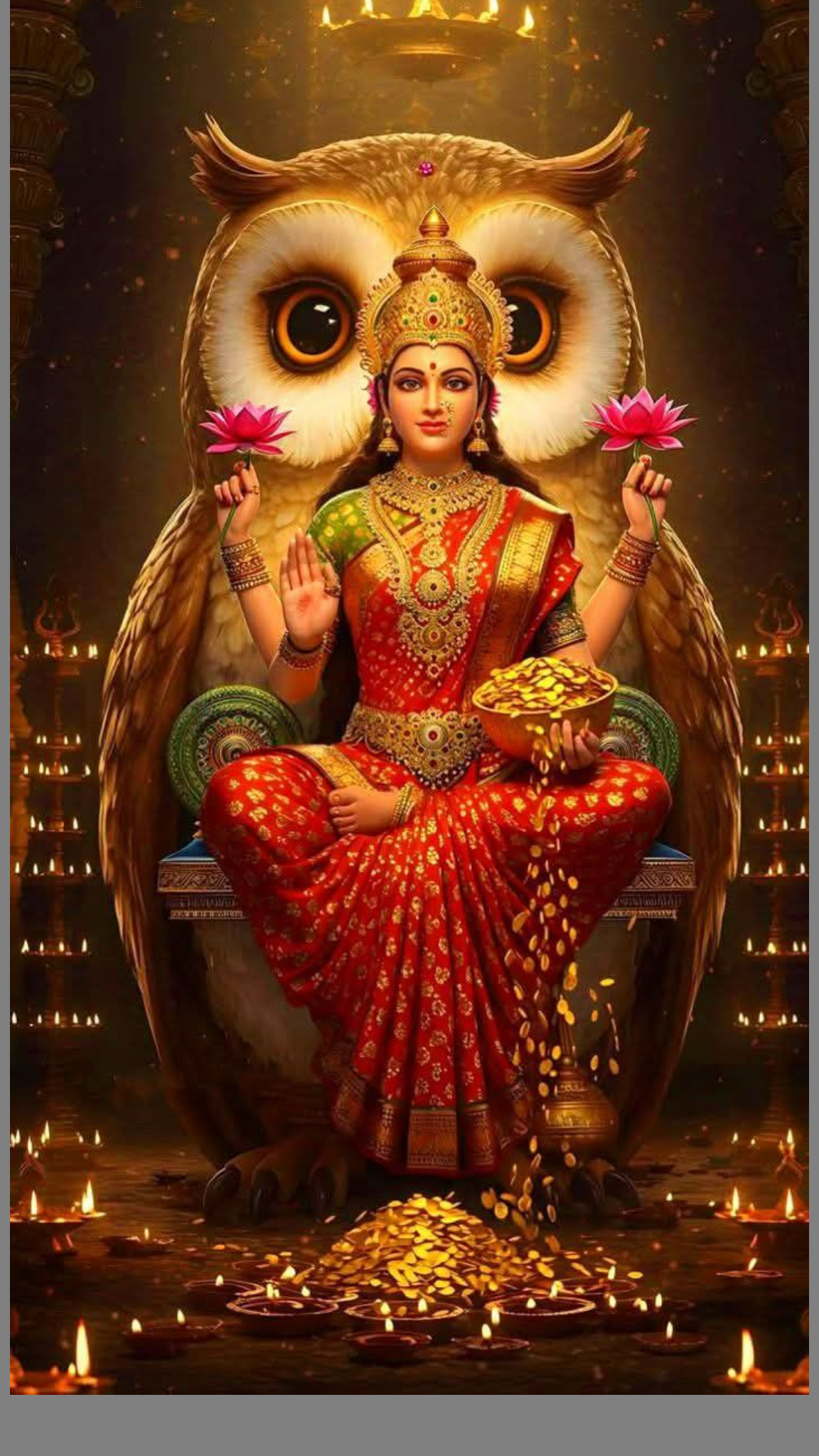 Goddess Laxmi A4 Size Wallpaper