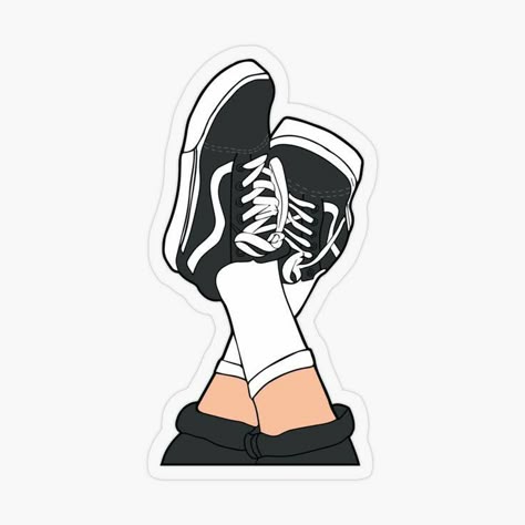 Chill Vibes Sneaker Sticker