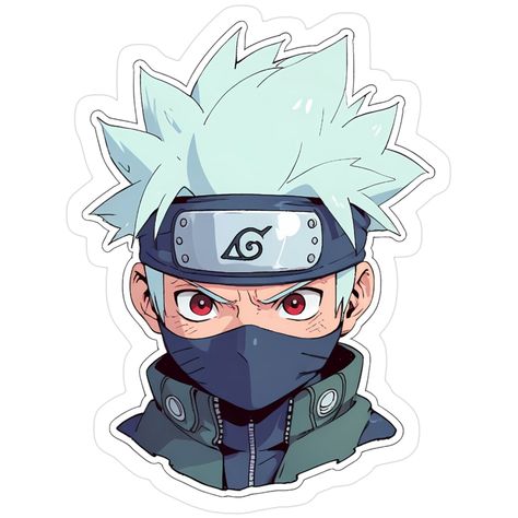 Kakashi Sharingan Cartoon Sticker