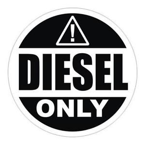 Diesel Only Sticker – Fuel Warning Decal