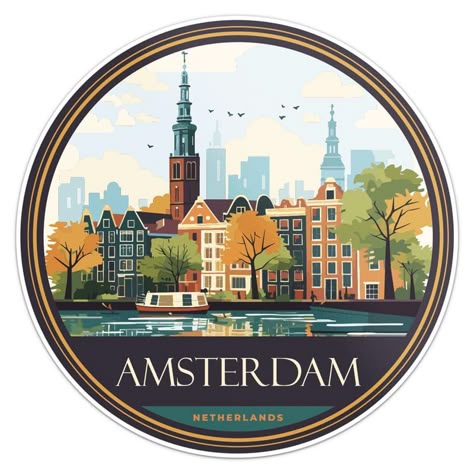 Amsterdam Sticker – The Venice of the North