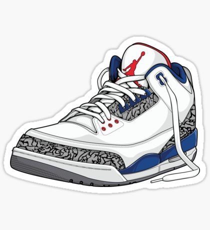 Iconic Air Jordan 3 Sneaker Sticker