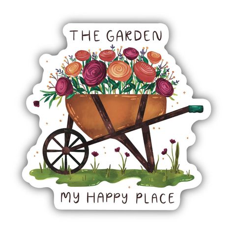 The Garden My Happy Place Sticker 🌸